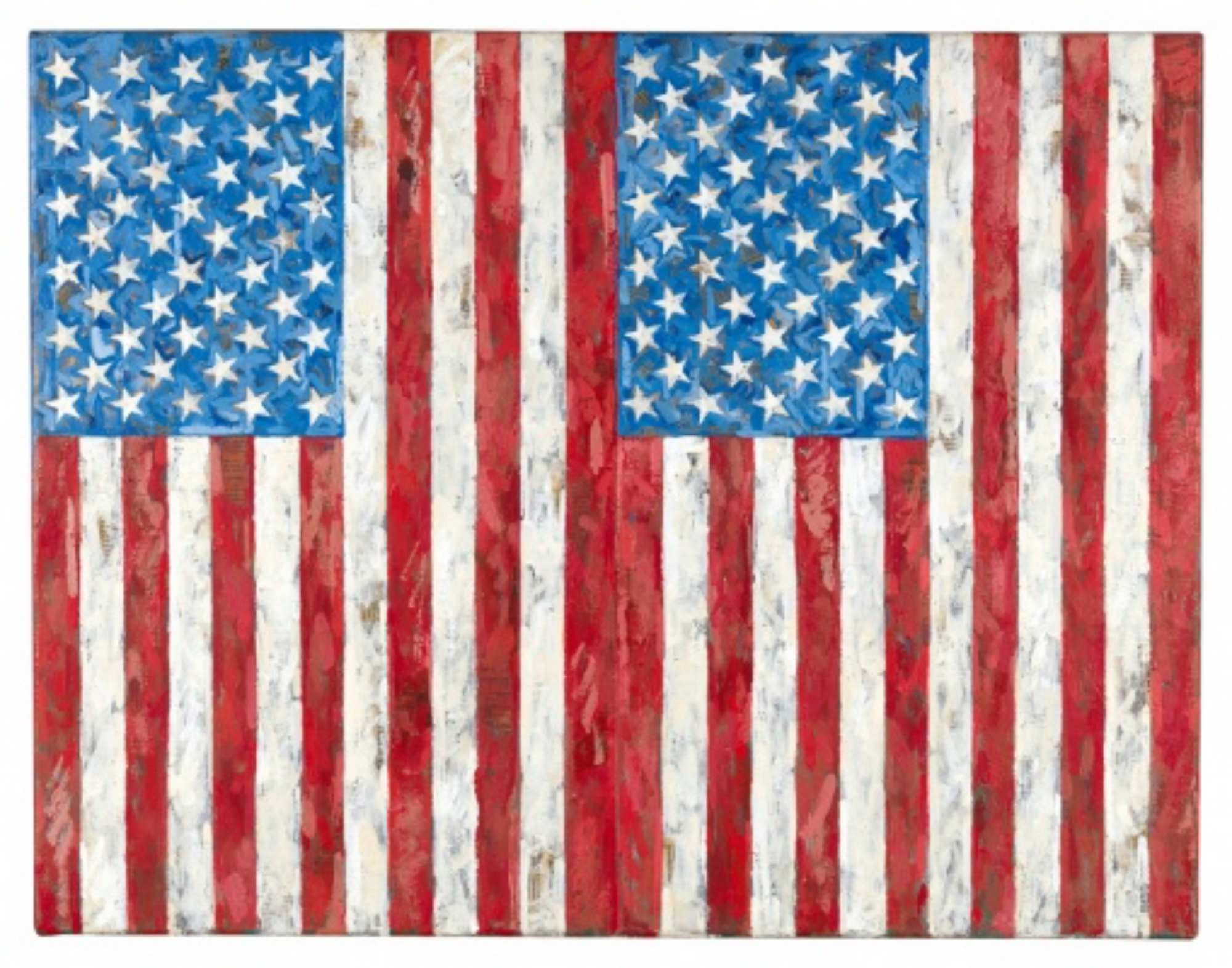Jasper Johns, Banderas (Flags), 1987. 