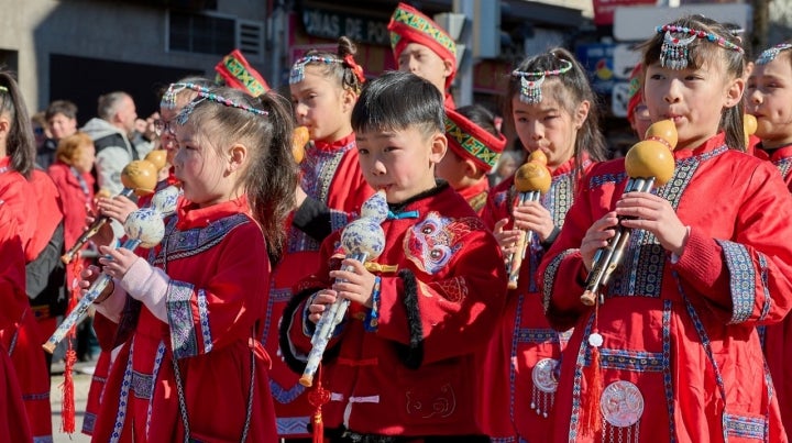 El desfile del año nuevo chino en Madrid
