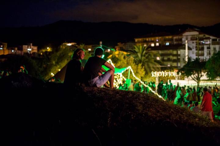 Festival 'Bay of Biscay' (Bermeo): ambiente por la noche