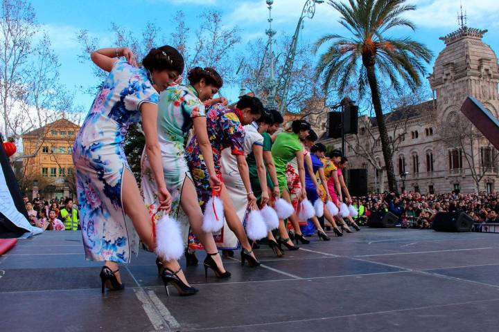 Espectáculo con motivo del Año Nuevo en la Ciudad Condal. Foto: Institut Confuci de Barcelona.