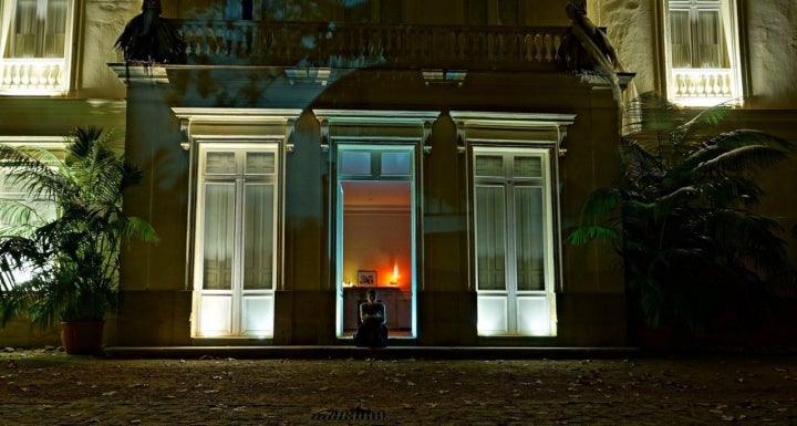 Escena de una de las visitas teatralizadas del Jardín Botánico  de la Concepción en Málaga. Foto: Daniel Martín