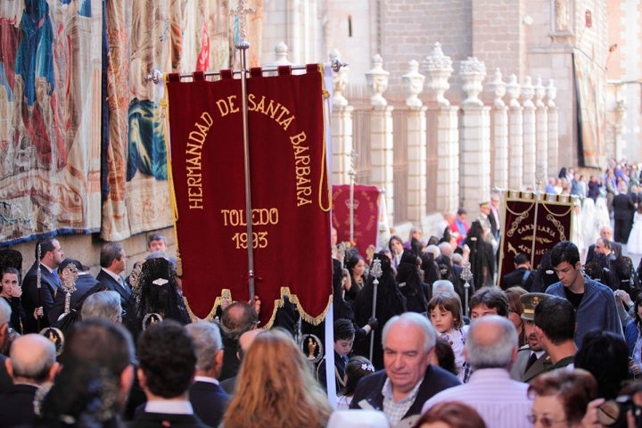 Calles de Toledo celebrando el Corpus Christi.