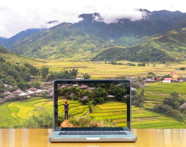 Un buen fondo de pantalla te puede teletransportar a cualquier lugar del mundo. Foto: Shutterstock.