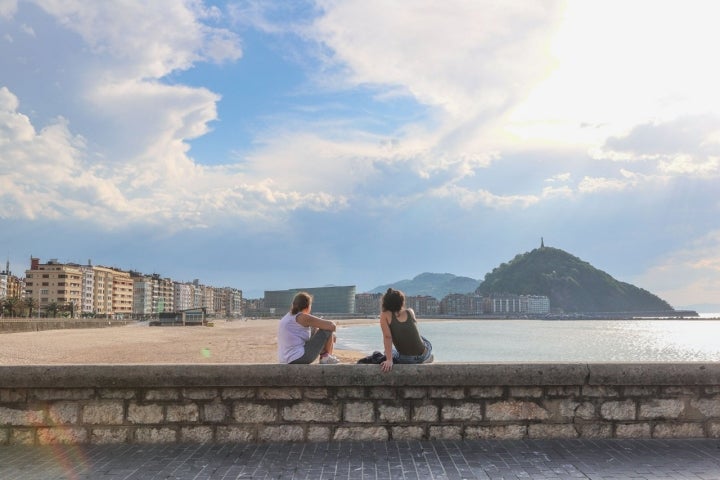 El muro de Sagües, desde donde se ven caer los mejores atardeceres.