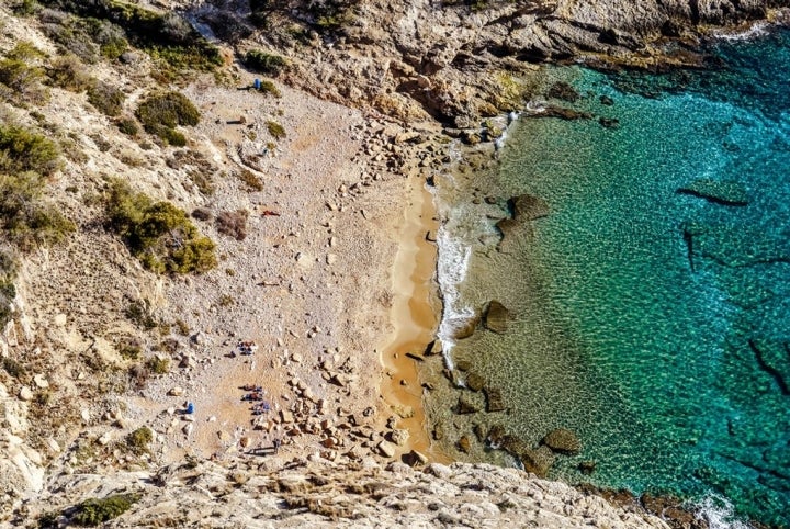 La bonita Cala Tio Ximo.