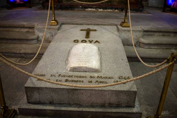 Los restos de Francisco de Goya reposan en San Antonio de la Florida desde 1919.