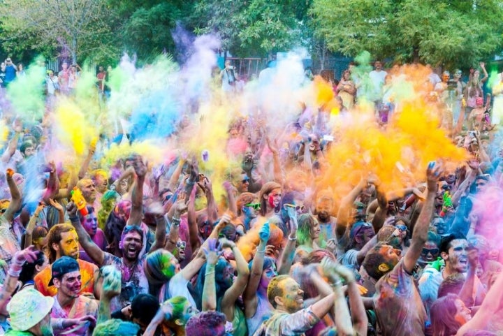 El color manda en Holi Madrid. Foto: Pedro Rufo. Shutterstock.com.