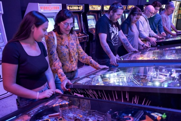 El público de El Templo del Arcade es muy variado.