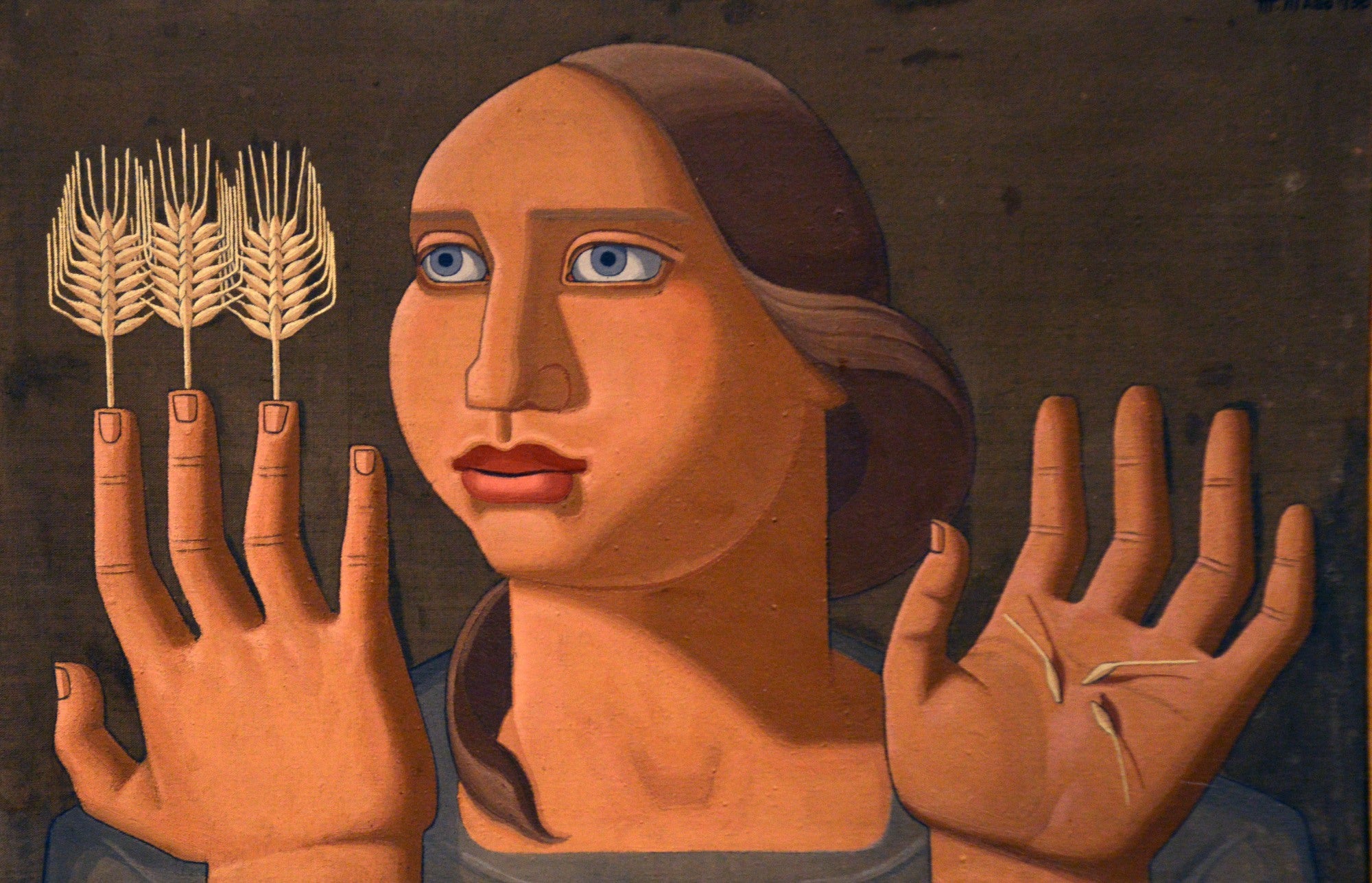 ALFREDO MERINO Exposición 'Maruja Mallo. Máscara y compás', Museo Reina Sofía, Nov25.  'Sorpresa del trigo'. Foto: © Alfredo Merino. 