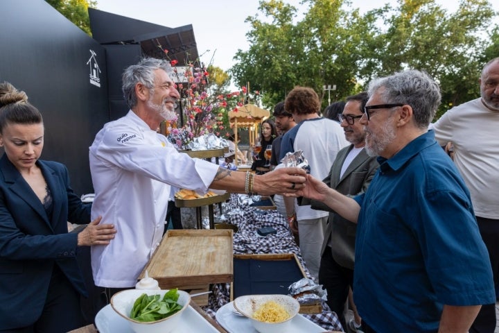 Pepe Solla se encargó del cóctel del evento.