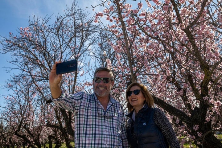 selfie almendros feslali