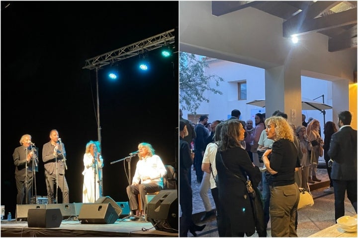 José Merce en uno de los conciertos del Enofest.