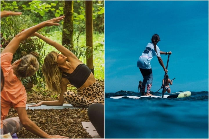 Conciertos por la noche y yoga y paddle suf por el día. Foto: Instagram Ewan Fest