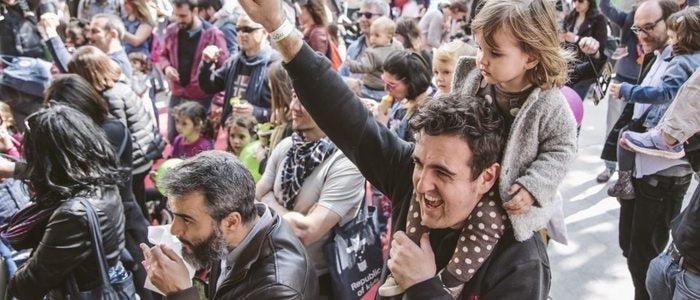 Padre e hija en un concierto del Minimúsica. Foto: Minimúsica