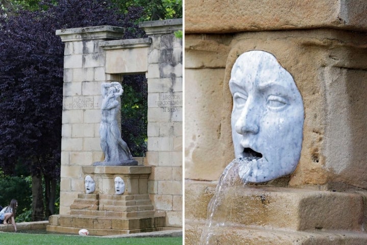 Fuente dedicada por Quintín de la Torre a Aureliano del Valle.