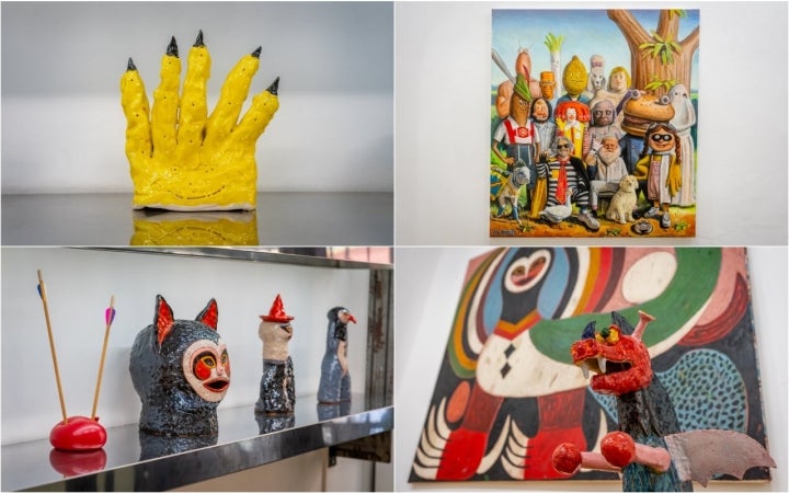 Obras de arte en la galería Delimbo de Sevilla