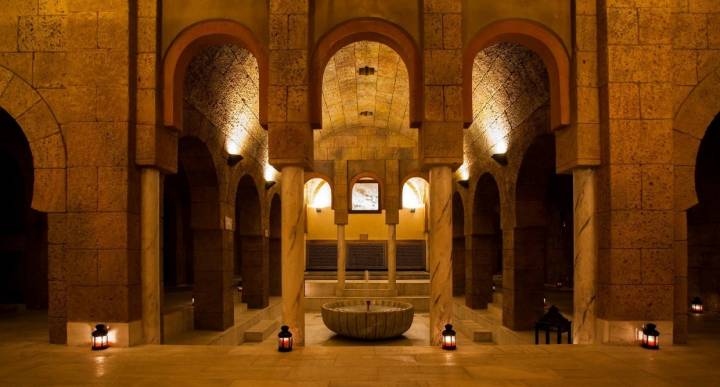 El baño árabe más grande de España. Foto: Hammann Sancti Petri.