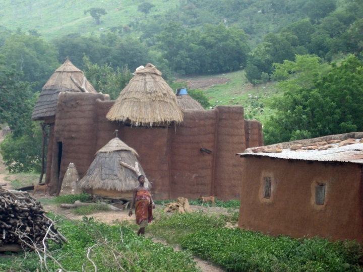 Las famosas casas de barro en forma de torre de los batammariba.