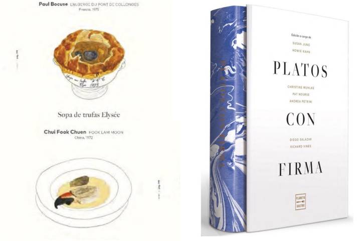Mosaico Platos con firma Libros gastronómicos esenciales