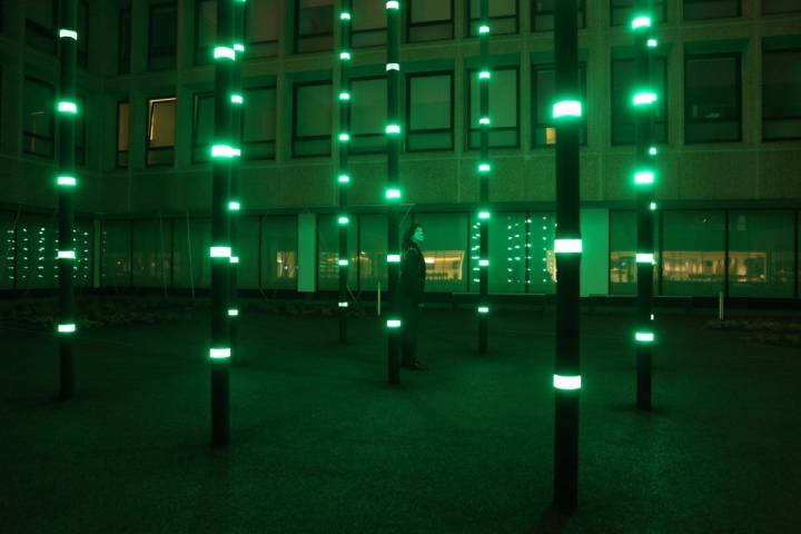 Diseño de Roosegaarde aplicado a la iluminación urbana. Foto: Estudio Roosegaarde.