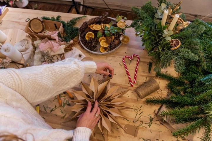 Decoración hecha a mano de Navidad