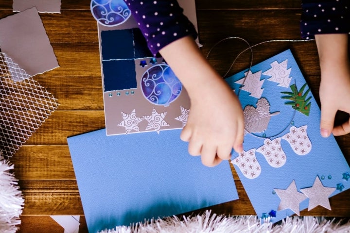 Postales de Navidad hechas a mano