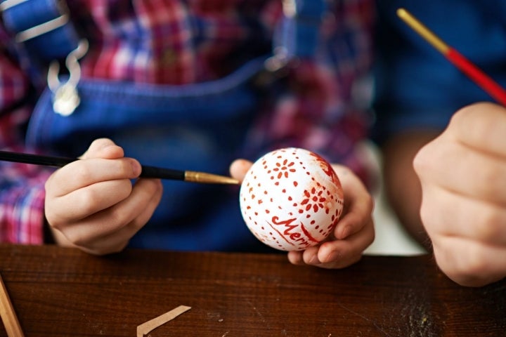 Bolas de Navidad pintadas a mano