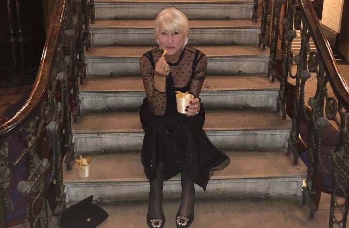 Hellen Mirren es una apasionada de la comida india. Foto: Instagram Hellen Mirren.