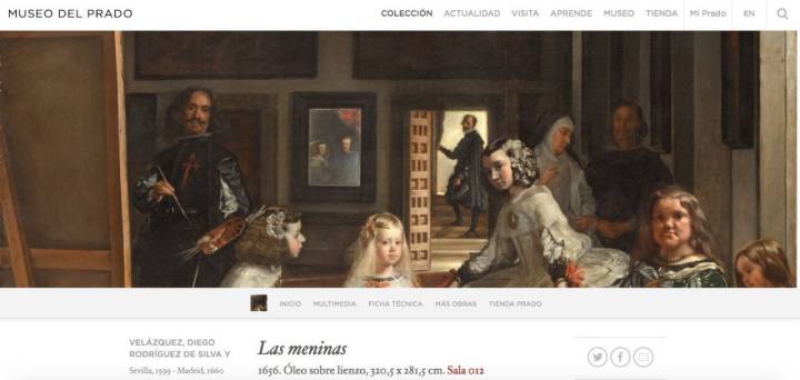Web del Museo del Prado