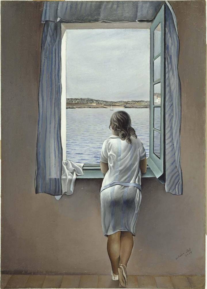 'Muchacha en la ventana', de Dalí