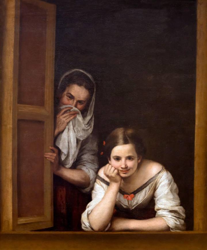 'Dos mujeres en la ventana', de Murillo. Foto: Agefotostock.