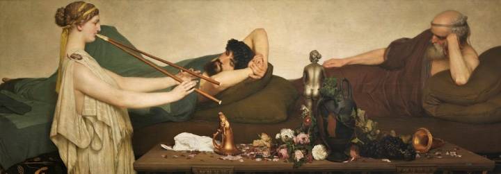 Obra de La siesta, de Lawrence Alma-Tadema, de la exposición La Mirada del otro, en el Museo Nacional del Prado.