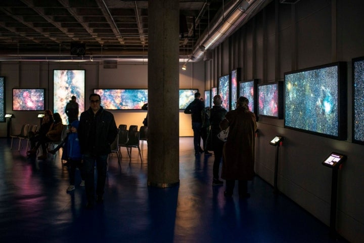 La sala del museo del Planetario, un lugar donde perderse.