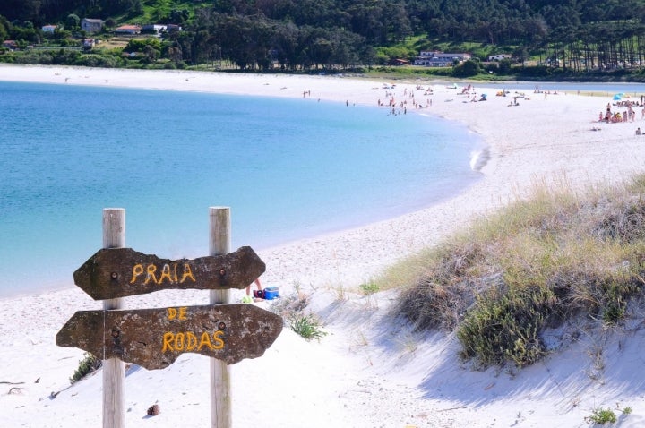 Cies Islands, National Park Maritime-Terrestrial of the Atlantic Islands of Galicia in Spain.