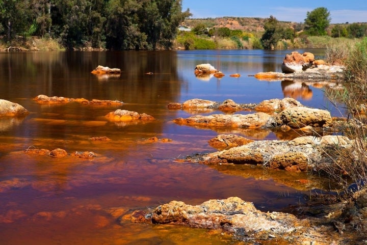 Hierro, cobre, zinc, arsénico, poco oxígeno... Así son las aguas del río Tinto. Foto: Shutterstock.