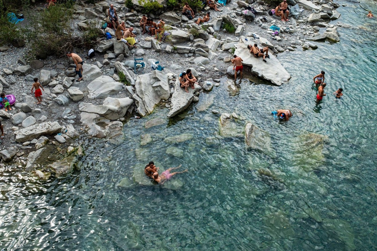 Repóker de pozas en el río Ara