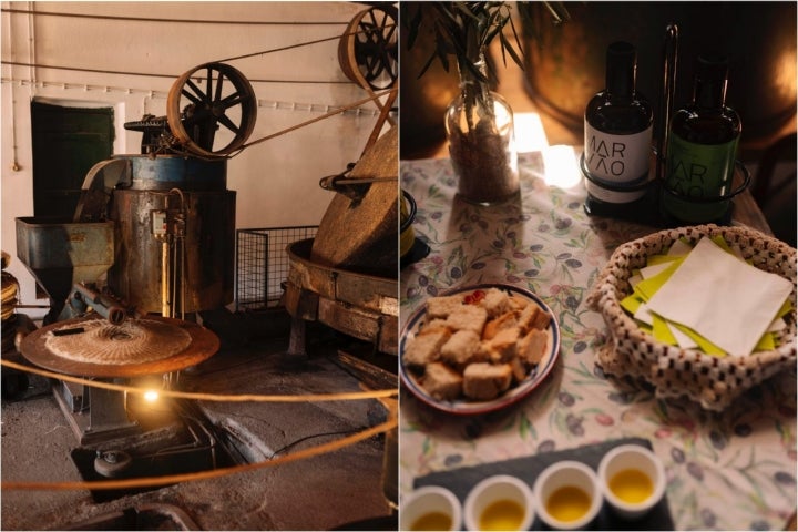 En el lagar del pequeño pueblo de Galegos.