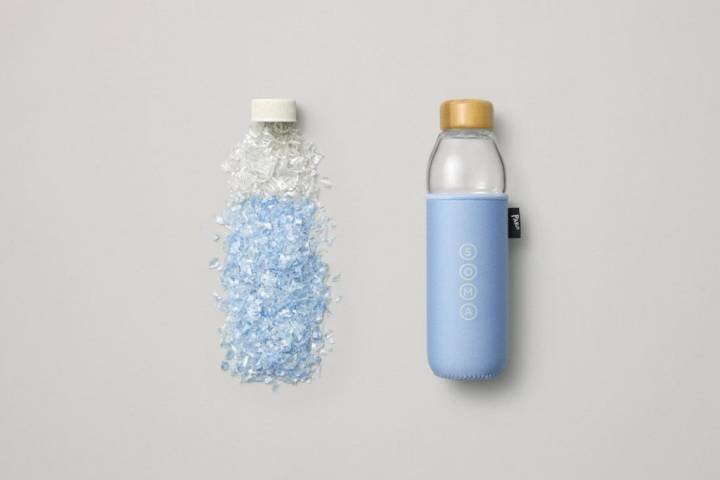 Cada vez es más fácil encontrar una botella ecológica, esta de Parley es solo un ejemplo de muchos. Foto: Parley.