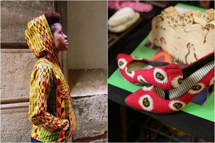 Todos los tejidos los traen directamente de Ghana. Foto: Instagram