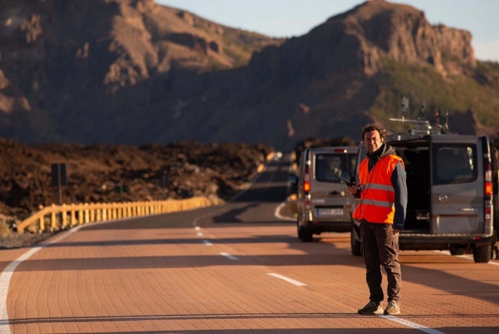 Rodando en la isla de Tenerife