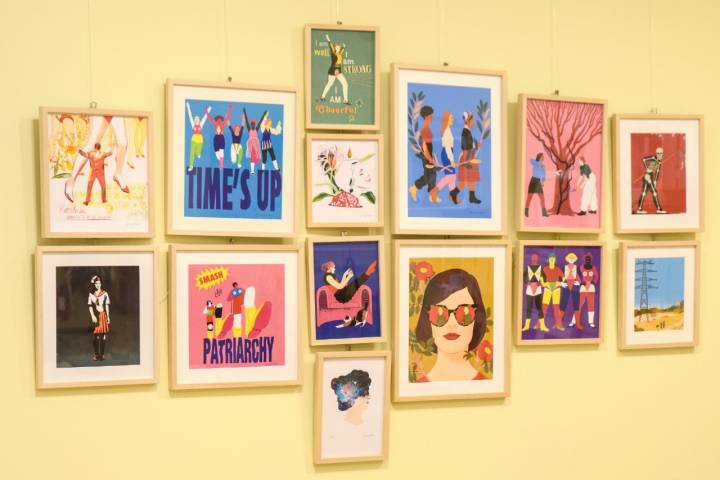 Se pueden adquirir ilustraciones de Alba Casanova, Mariano Casas, Sandra Hernández, Gala Post o Elisa Munsó, entre otros. 