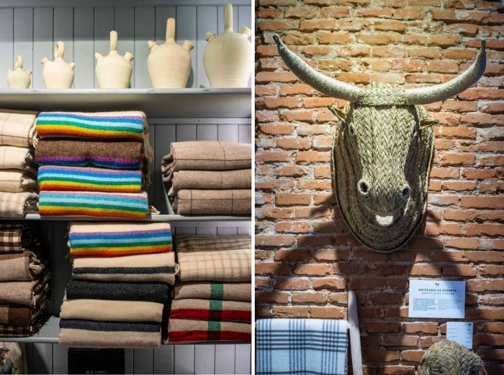 Fotomontaje de los productos de la tienda Real Fábrica Española
