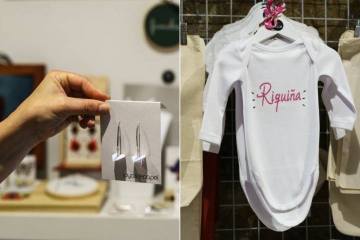 Tiendas de Pontevedra: body de bebé y pendientes de papel en 'Amo Galicia'