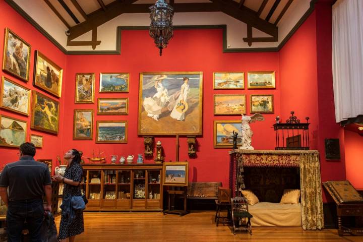 El antiguo estudio de Joaquín Sorolla es el espacio más representativo del museo.