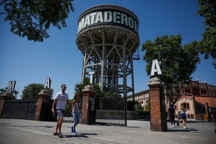 El enorme depósito de agua es el símbolo de Matadero.