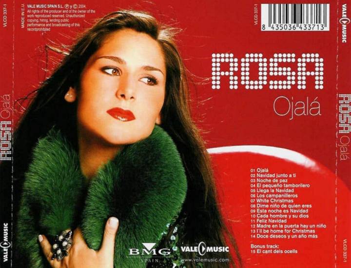 En 2004, Rosa grabó 'Ojalá' para felicitar la Navidad a todos sus fans.