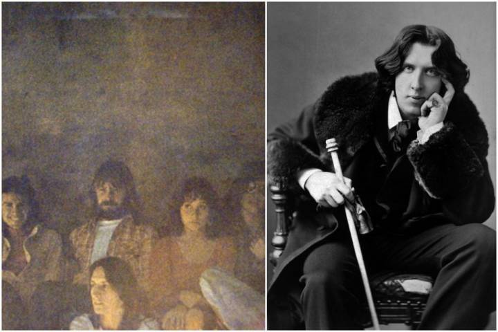 La banda argentina en la portada del disco y la inspiración de la misma, el escritor Oscar Wilde. Fotos: Facebook.