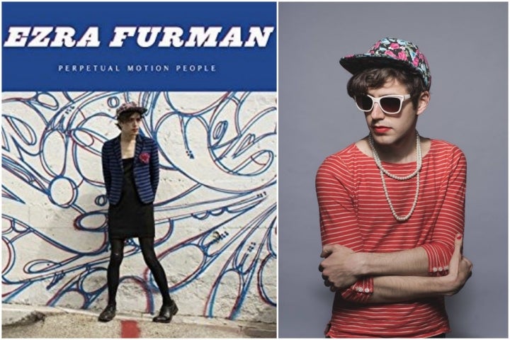 Portada del disco de Ezra Furman y una foto de uno de sus looks actuales.