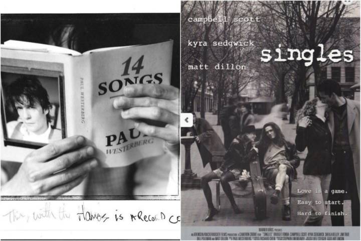 Algunas de las mejores canciones de Westerberg y la película 'Singles', de culto noventero. Fotos: Facebook.