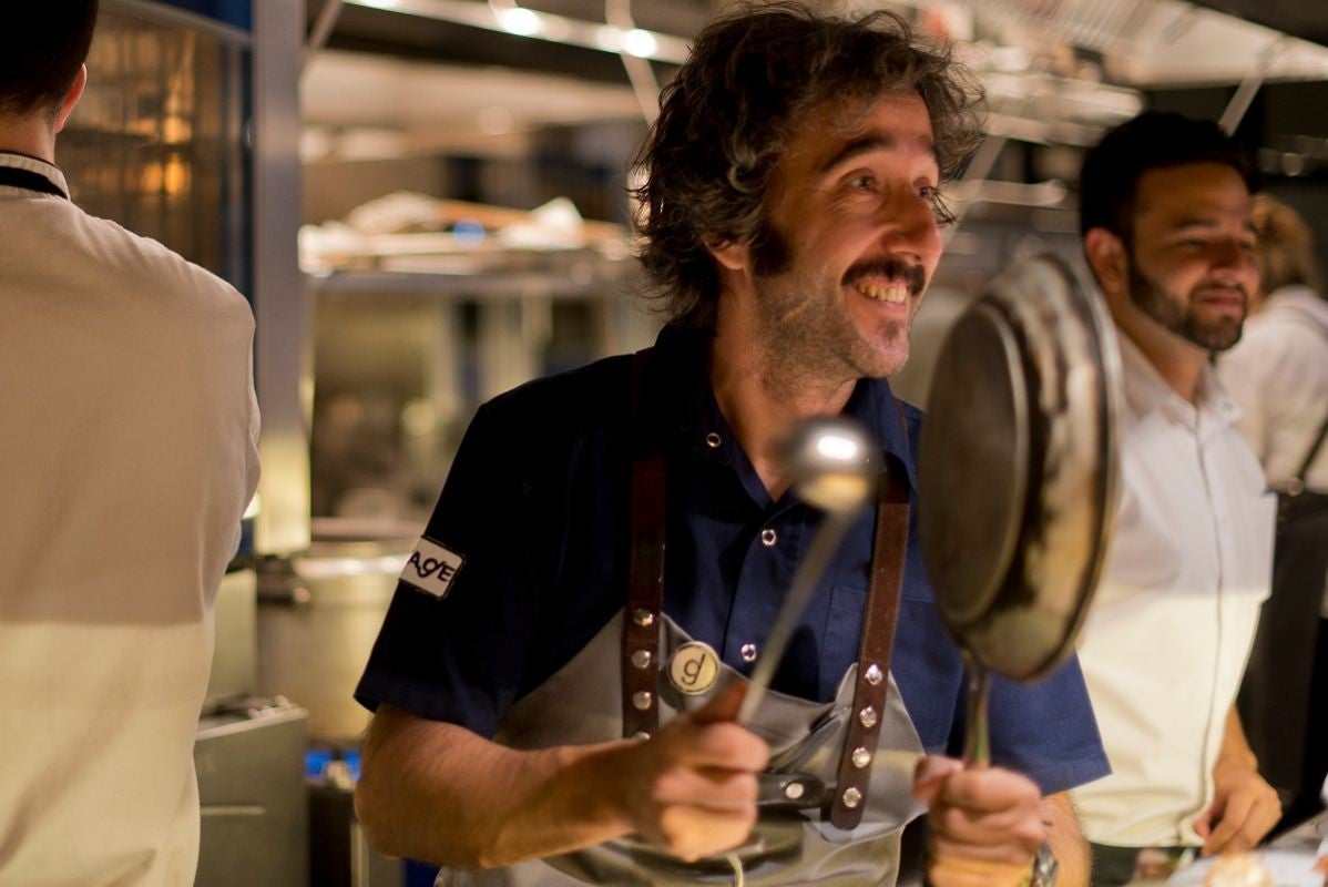 Diego Guerrero, al ritmo de la cocina. Foto: Sofía Moro